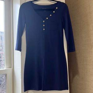 Lily Pulitzer Navy Shirt Dress Size xxs